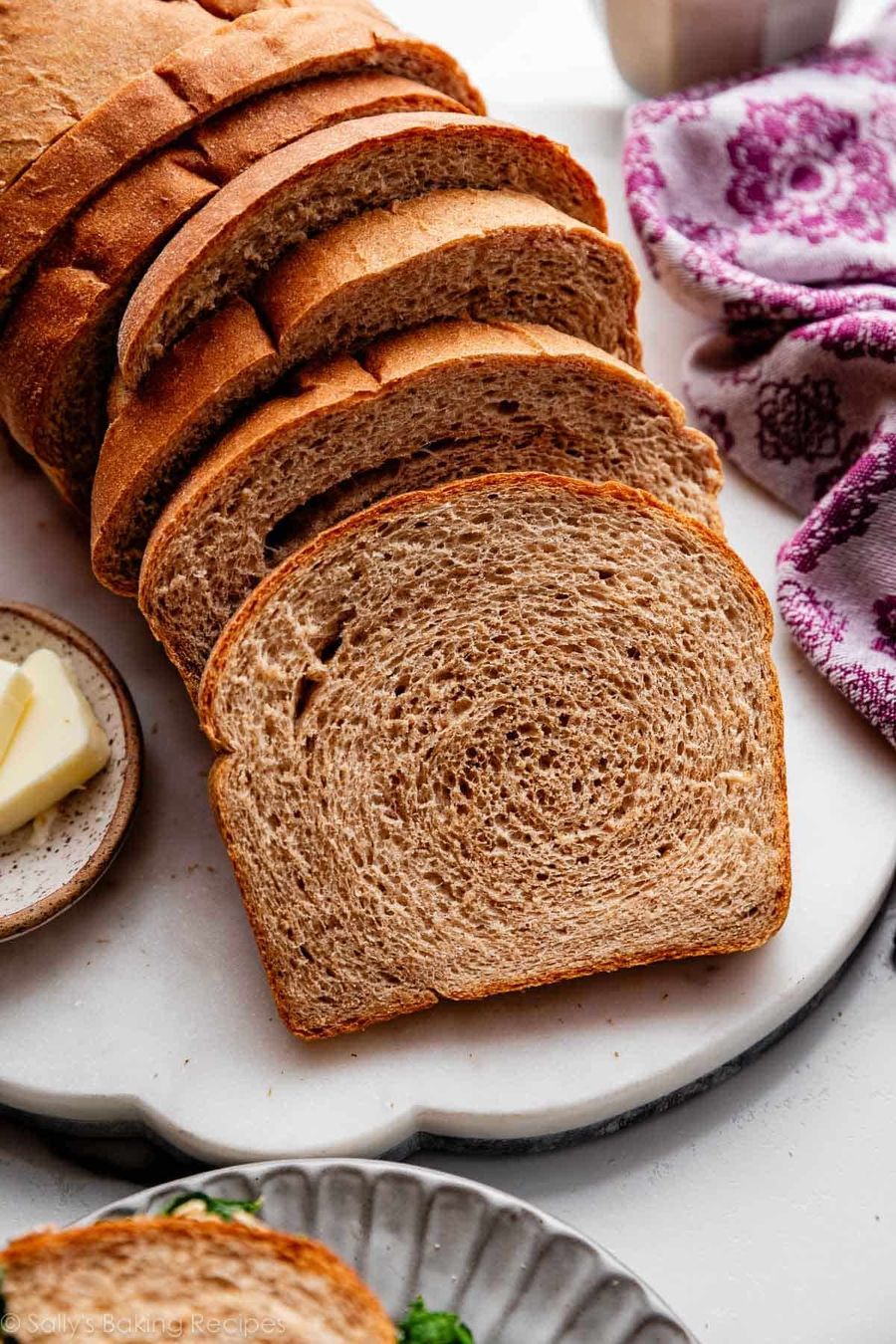 Loaves of whole wheat bread